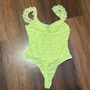 Guess women’s lime bodysuit size L